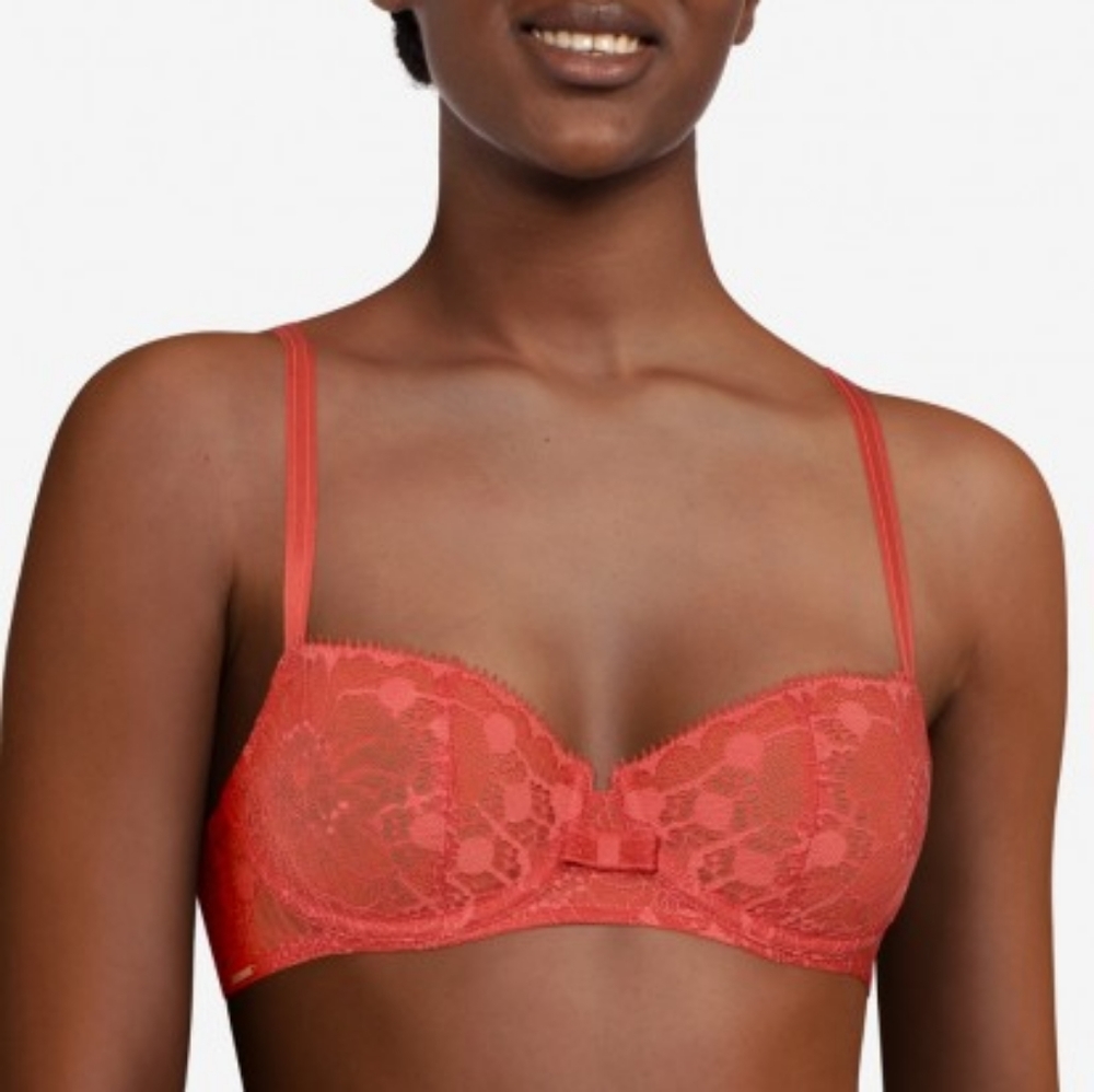 32DDD chantelle  unlined Day to Night bra 15F5  sexy as hell coral